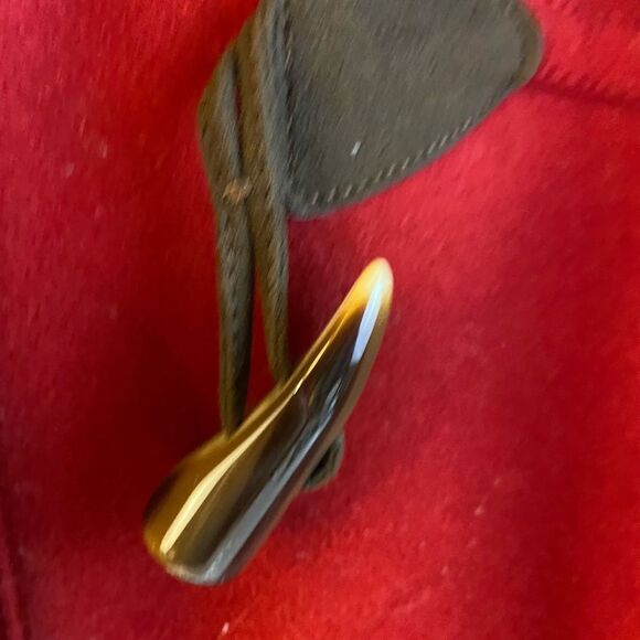 Gap pea coat with toggle buttons large red wool - Picture 2 of 8